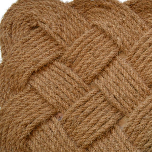 Homeroots 30" X 48" Brown Coir Weave Outdoor Door Mat   555568