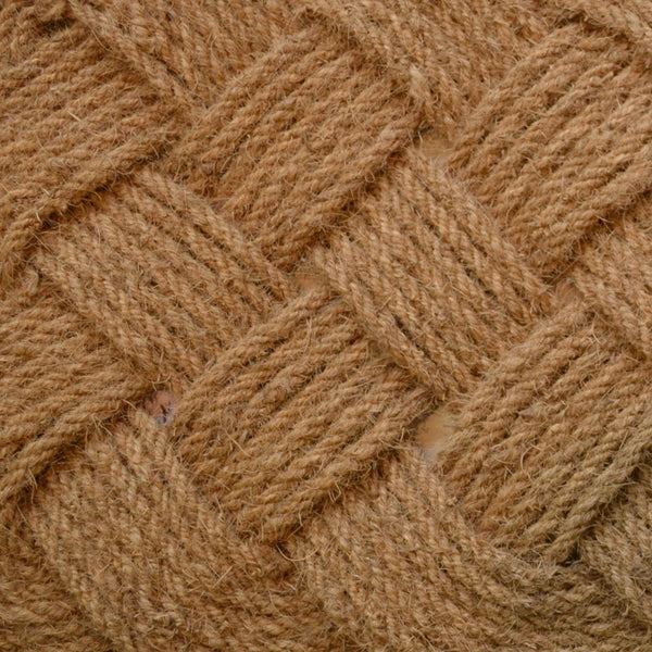 Homeroots 30" X 48" Brown Coir Weave Outdoor Door Mat   555568