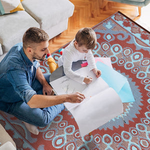 Homeroots 4' Brown Floral Area Rug - Machine Braided, Stain Resistant & Uv Protected For Indoor/Outdoor Use  Polypropylene 555583