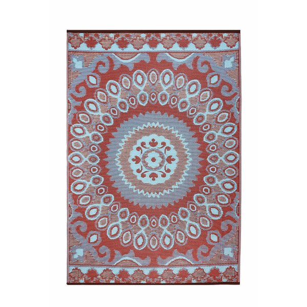 Homeroots 8' X 10' Brown Floral Area Rug - Stain Resistant, Uv Protected, Perfect For Homes With Kids & Pets!  Polypropylene 555586