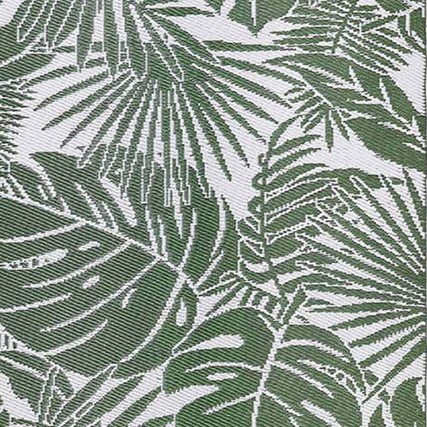 Homeroots 4' X 6' Green Floral Distressed Area Rug - Stain Resistant & Uv Protected For Kid-friendly Spaces!  Polypropylene 555615