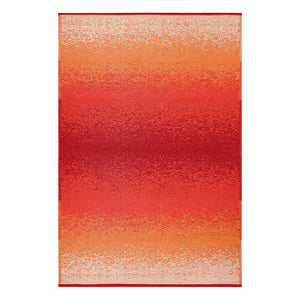 Homeroots 3' X 5' Orange Distressed Indoor Outdoor Area Rug - Stain Resistant, Uv Protected, Perfect For Kids & Pets  Polypropylene 555617