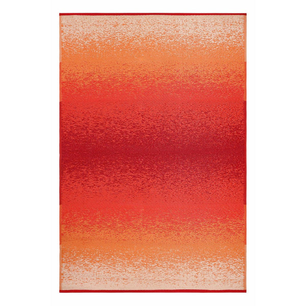 HomeRoots 4' X 6' Orange Indoor Outdoor Area Rug - Durable, Low-Profile Design with Stain & UV Resistance! 555619