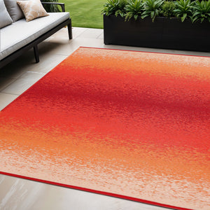 Homeroots 5' X 8' Orange Machine-braided Area Rug – Uv Protected, Stain Resistant, Perfect For Kids & Pets!  Polypropylene 555621