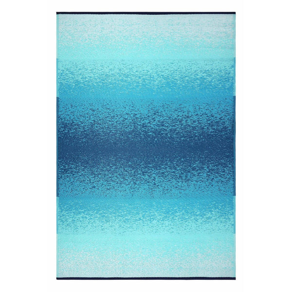 HomeRoots 5' Teal Blue Indoor/Outdoor Area Rug - Vintage-Inspired, Durable, Stain-Resistant & UV-Resistant Design 555622