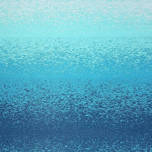 Homeroots 6' X 9' Teal Blue Machine-braided Distressed Area Rug - Uv Protection, Stain Resistant, Kid-friendly!  Polypropylene 555624