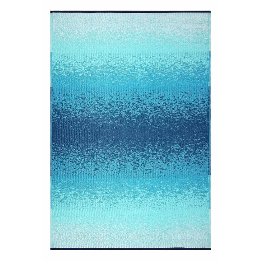 HomeRoots 8' X 10' Teal Blue Area Rug - Durable, UV-Resistant, Stylish for Indoor/Outdoor Spaces & Pets 555626