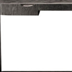 Homeroots 33" Gray Solid Wood Outdoor Coffee Table  Eucalyptus 555647