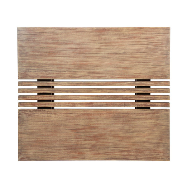 Homeroots 33" Natural Solid Wood Outdoor Coffee Table  Eucalyptus 555648