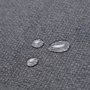 Homeroots Set Of Two 26" Gray And Black Fabric And Steel Counter Height Bar Chairs   555727