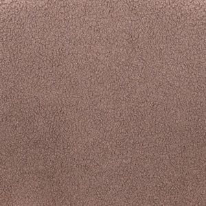 HomeRoots Set of Two Stylish 30" Brown Shearling and Black Steel Low Back Bar Chairs for Modern Spaces 555743