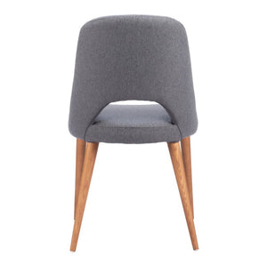 Set of Two Modern Steel Frame Upholstered Dining Side Chairs for Stylish Contemporary Homes
