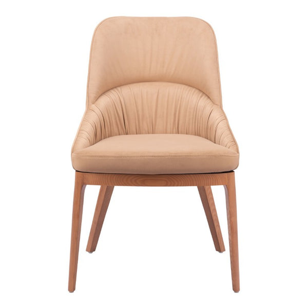 Set of Two Modern Steel Frame Upholstered Dining Side Chairs for Stylish Contemporary Homes