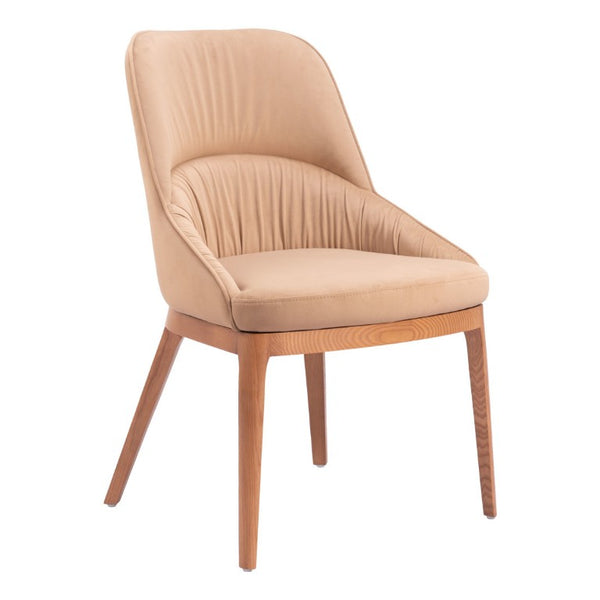 Set of Two Modern Steel Frame Upholstered Dining Side Chairs for Stylish Contemporary Homes