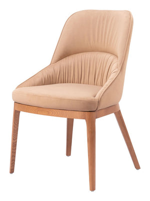 Set of Two Modern Steel Frame Upholstered Dining Side Chairs for Stylish Contemporary Homes