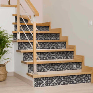 Homeroots 12" Burst Gray And White Peel And Stick Removable Tile Stickers For Effortless Home Makeover  Vinyl 555894