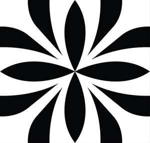 Homeroots 12" Black And White Colla Peel And Stick Removable Tiles - Stylish, Easy, And Versatile Home Décor Solution 12" X 12" Vinyl 555899