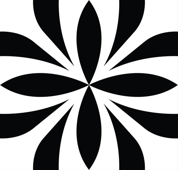 Homeroots 12" Black And White Colla Peel And Stick Removable Tiles - Stylish, Easy, And Versatile Home Décor Solution 12" X 12" Vinyl 555899