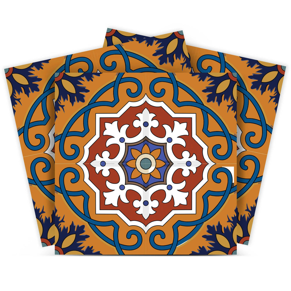 Homeroots 12" X 12" Old World Ole Peel And Stick Tiles - Transform Your Space With Colorful, Removable Designs! 12" X 12" Vinyl 555911