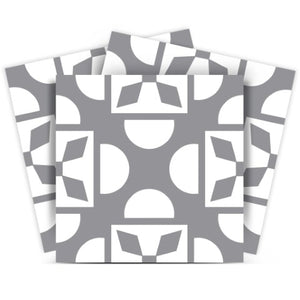 Homeroots 12" Light Gray And White Coli Peel And Stick Tiles - Transform Your Space With Easy Diy Decor! 12" X 12" Vinyl 555916