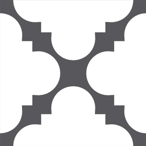 Homeroots 12" Peel And Stick Dark Gray And White Tri Tiles – Versatile Decorative Stickers For Home Makeover! 12" X 12" Vinyl 555917