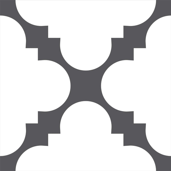 Homeroots 12" Peel And Stick Dark Gray And White Tri Tiles – Versatile Decorative Stickers For Home Makeover! 12" X 12" Vinyl 555917