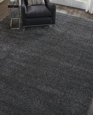 Homeroots 9' X 12' Gray Shag Area Rug  Polypropylene 555936