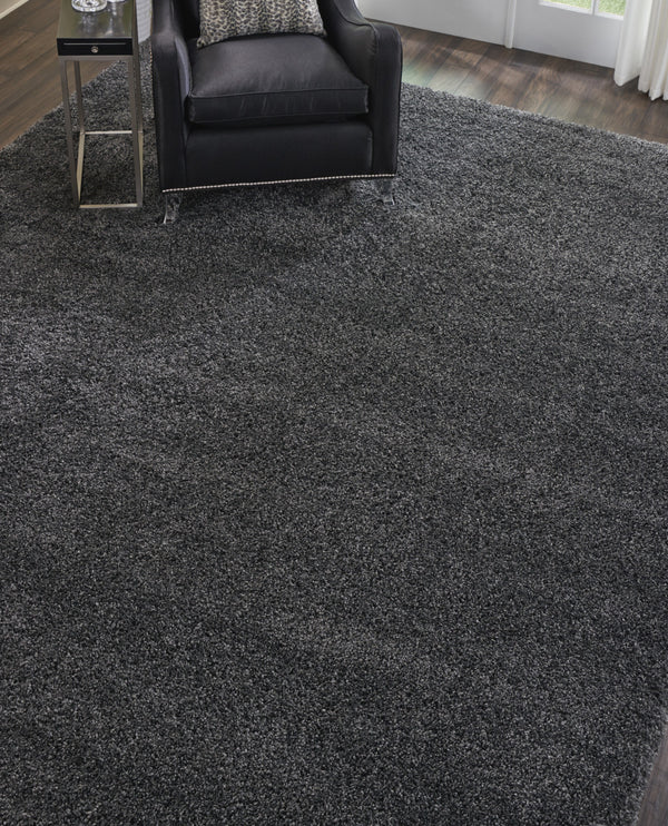 Homeroots 9' X 12' Gray Shag Area Rug  Polypropylene 555936