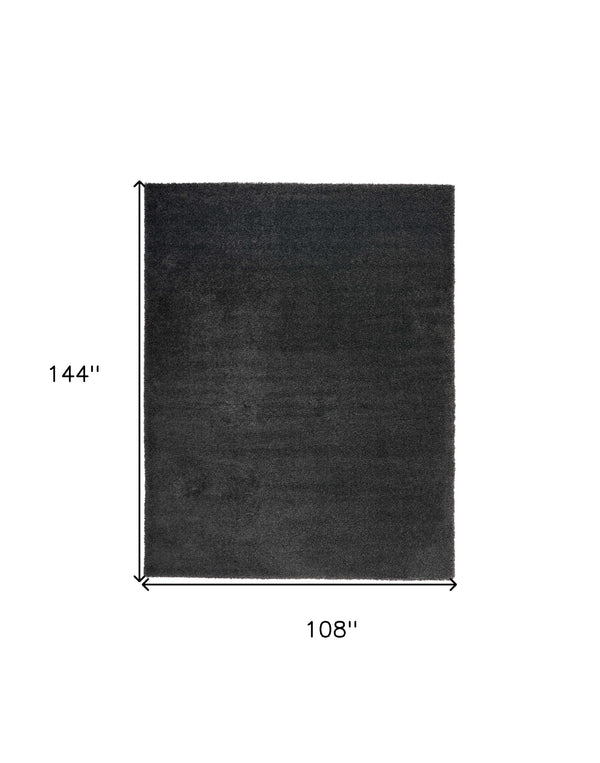 Homeroots 9' X 12' Gray Shag Area Rug  Polypropylene 555936