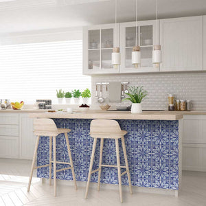 Homeroots 12" Blue Cloud Peel And Stick Tiles - Versatile Decor For Home Makeovers, Easy To Apply & Remove! 12" X 12" Vinyl 555960