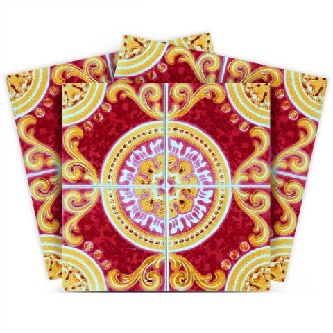 Homeroots 12" Multi-color Peel And Stick Tile Stickers - Easy Removable Decor For Home Makeovers & Rentals 12" X 12" Vinyl 555979