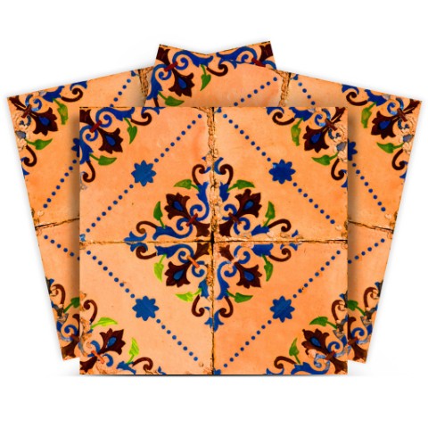 Homeroots 12" Golden Rio Removable Peel And Stick Tiles – Versatile, Colorful Décor For Any Room Makeover! 12" X 12" Vinyl 555982