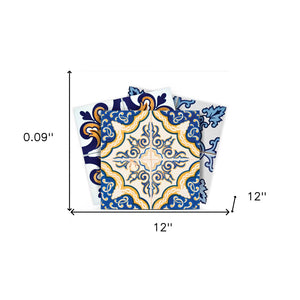 Homeroots 12" Kyla Multi Mosaic Peel And Stick Tile Stickers - Vibrant, Removable Décor For Any Space! 12" X 12" Vinyl 555987