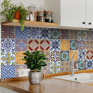 Homeroots 12" Addina Multi Mosaic Peel And Stick Tiles – Vibrant, Easy-apply Décor For Any Room Makeover! 12" X 12" Vinyl 555988