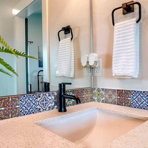 Homeroots 12" Addina Multi Mosaic Peel And Stick Tiles – Vibrant, Easy-apply Décor For Any Room Makeover! 12" X 12" Vinyl 555988