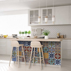 Homeroots 12" Addina Multi Mosaic Peel And Stick Tiles – Vibrant, Easy-apply Décor For Any Room Makeover! 12" X 12" Vinyl 555988