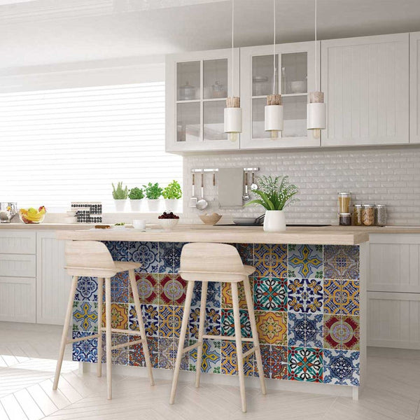 Homeroots 12" Addina Multi Mosaic Peel And Stick Tiles – Vibrant, Easy-apply Décor For Any Room Makeover! 12" X 12" Vinyl 555988