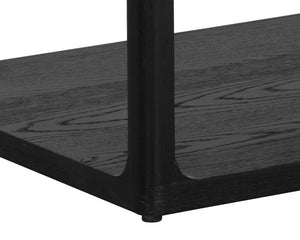 Sunpan Doncaster Coffee Table - Modern Minimalist Design with Solid Oak Frame and Unique Natural Character Black