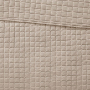 JLA Home 510 Design - 3 Reversible Quilt Set with Ultra-Soft Microfiber, Quilted Checkered Texture, Machine-Washable Comfort Khaki 5DS13-0032