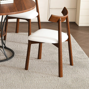 English Elm 43 Inch Foldable Mdf Dining Set with Pu Cushioned Solid Wood Chairs Space Saving Walnut W2700S00128