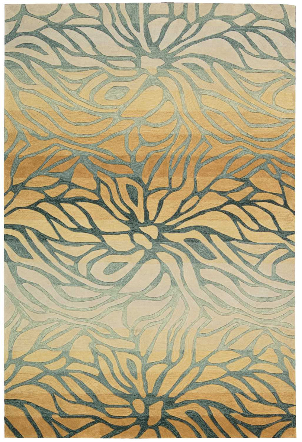 Homeroots 8' X 11' Tan And Gray Abstract Area Rug  Polyester 556059