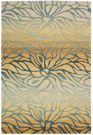 Homeroots 8' X 11' Tan And Gray Abstract Area Rug  Polyester 556059