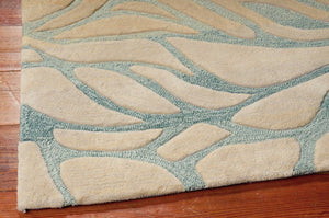 HomeRoots 8' Tan and Gray Abstract Area Rug - Modern, Durable, and Stylish Addition for Family Spaces 8' X 11' 556059