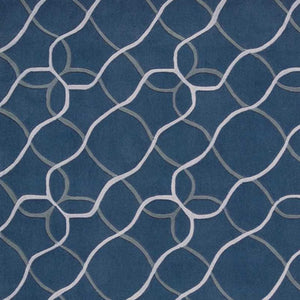 Homeroots 8' X 11' Ivory Blue And Gray Abstract Area Rug  Polyester 556066