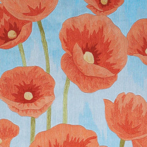 4x6 Floral Area Rug Power Loomed Polyester for Living Room or Bedroom