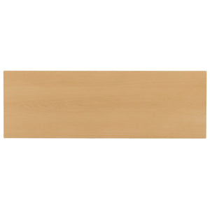 English Elm TOPMAX Farmhouse 48" Rectangular Wood Bar Height Dining Set with 2 Cushioned Stools, Space-Saving Design Natural+Beige N717P334716N