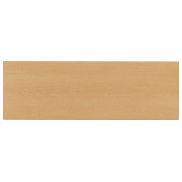 English Elm TOPMAX Farmhouse 48" Rectangular Wood Bar Height Dining Set with 2 Cushioned Stools, Space-Saving Design Natural+Beige N717P334716N