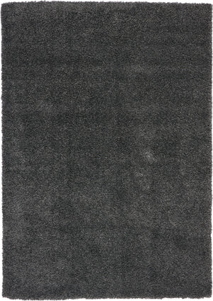 Homeroots 7' X 10' Gray Shag Area Rug  Polypropylene 556116