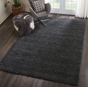 Homeroots 7' X 10' Gray Shag Area Rug  Polypropylene 556116