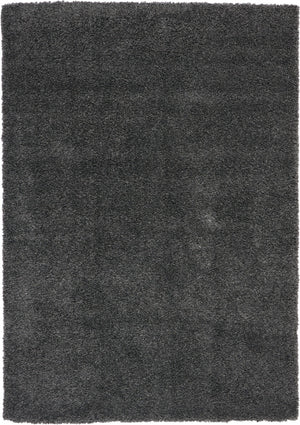 HomeRoots 7' Gray Shag Area Rug - Plush, Stain-Resistant, Soft Pile for Modern Interiors and Cozy Spaces 7' X 10' 556116